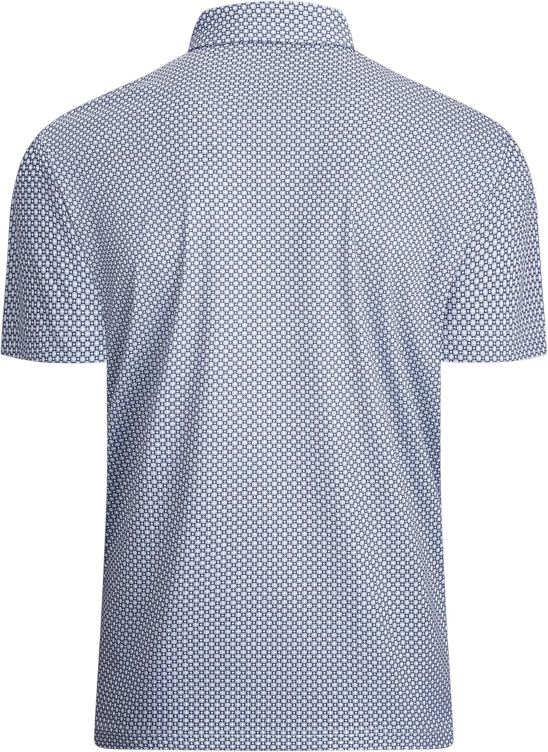 Alex Vando Mens Golf Shirt Moisture Wicking Classic Print Golf Shirts for Men