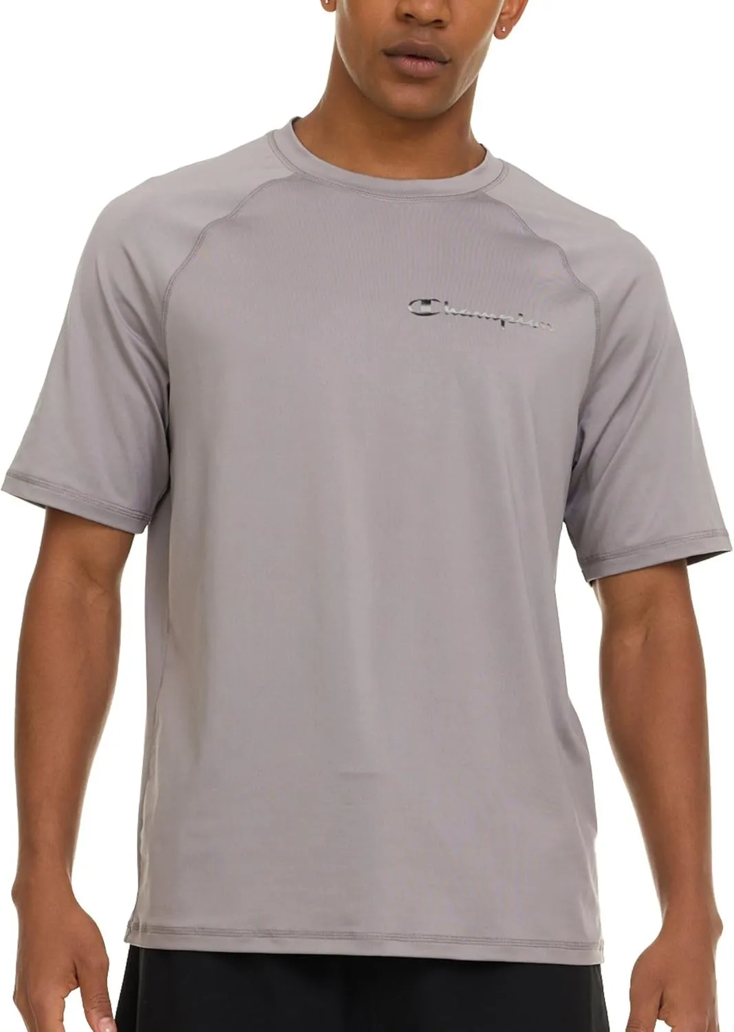 Champion Rash Guard for Men Short Sleeve, Mens Swim Shirt, Sun Shirt UPF  50 UV Protection, SPF Quick Drying Rashguard