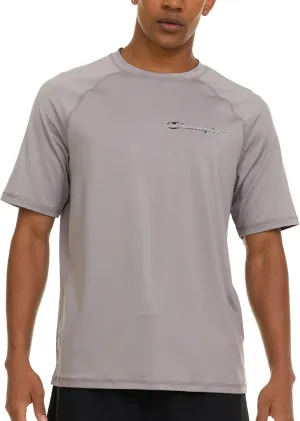 Champion Rash Guard for Men Short Sleeve, Mens Swim Shirt, Sun Shirt UPF  50 UV Protection, SPF Quick Drying Rashguard