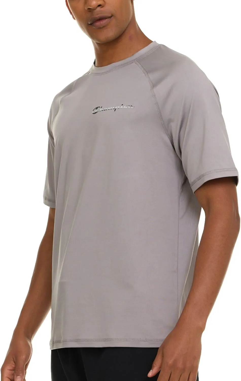Champion Rash Guard for Men Short Sleeve, Mens Swim Shirt, Sun Shirt UPF  50 UV Protection, SPF Quick Drying Rashguard