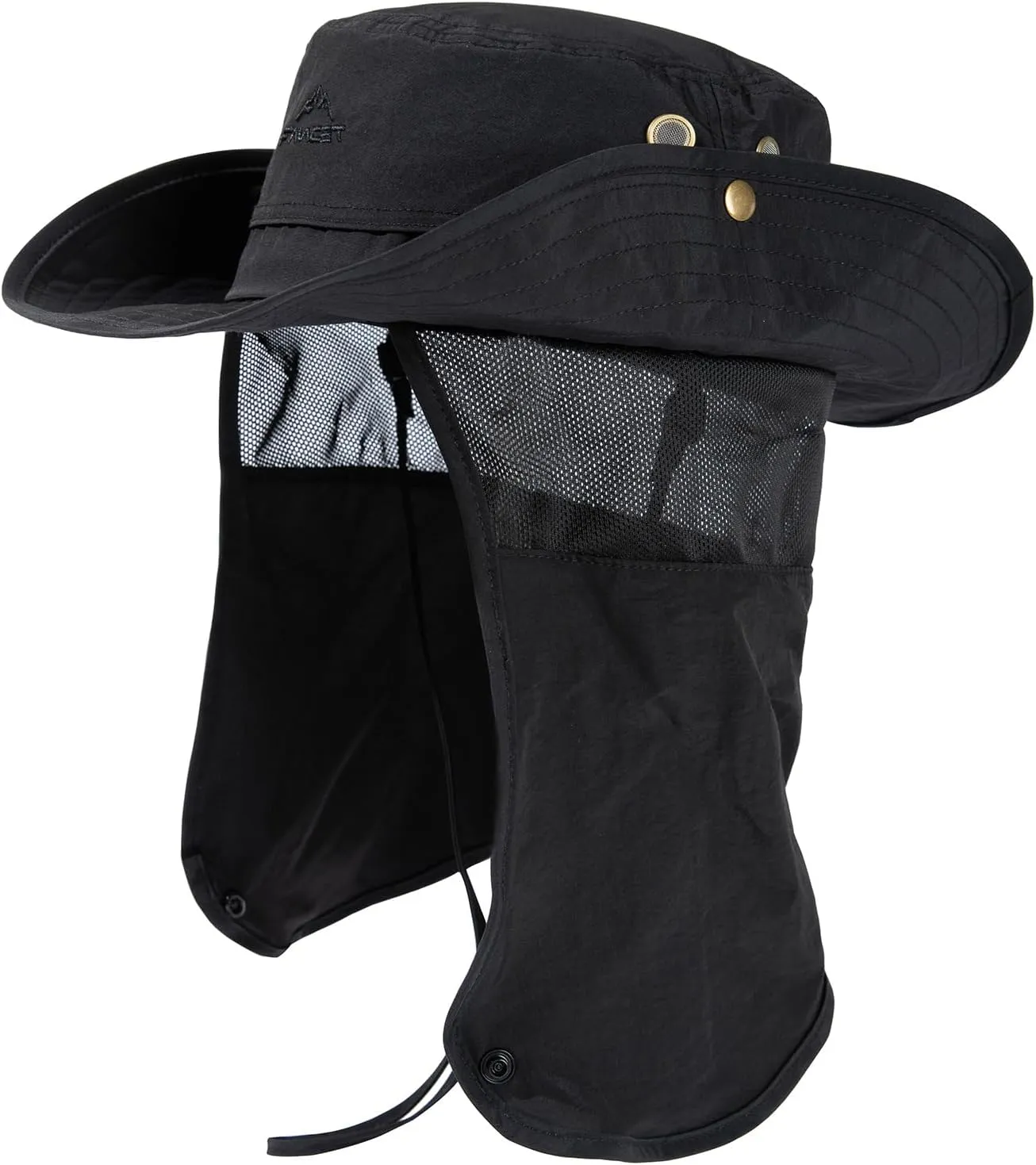 Comhats Oversized XL XXL Waterproof UPF50  Neck Flap Protection Cover Wide Brim Golf Packable Sun Hats for Men