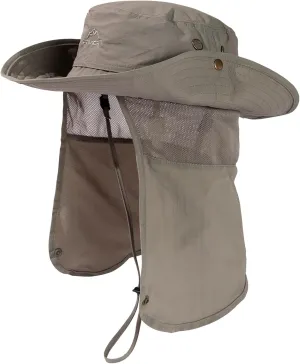 Comhats Oversized XL XXL Waterproof UPF50  Neck Flap Protection Cover Wide Brim Golf Packable Sun Hats for Men