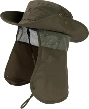 Comhats Oversized XL XXL Waterproof UPF50  Neck Flap Protection Cover Wide Brim Golf Packable Sun Hats for Men