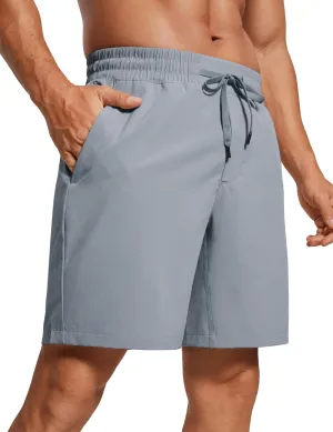 CRZ YOGA Men's Linerless Workout Shorts - 7'' Quick Dry for Running Sports Athletic Gym with Pockets