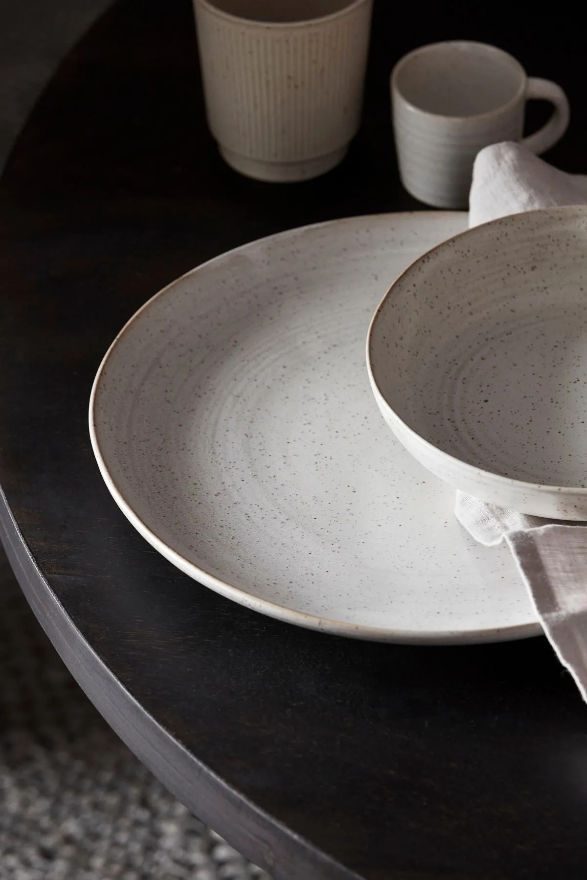 Dinner Plate | Pion | Grey Speckled Glaze | by House Doctor
