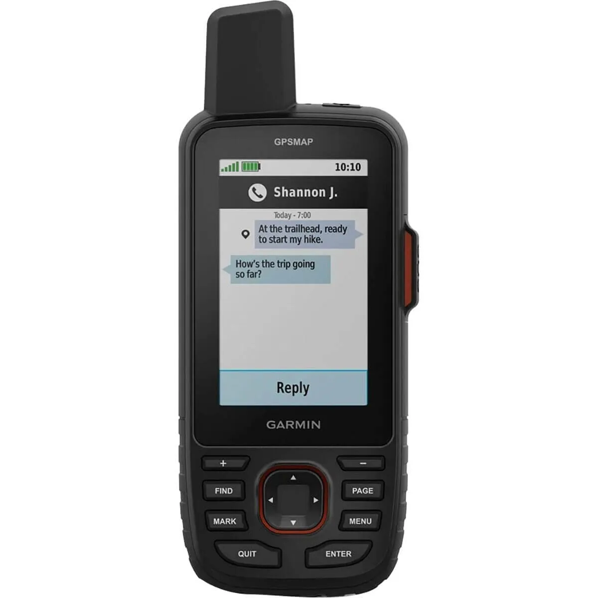 Garmin GPSMAP 67i navigator, black/red