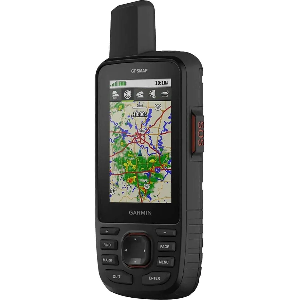 Garmin GPSMAP 67i navigator, black/red