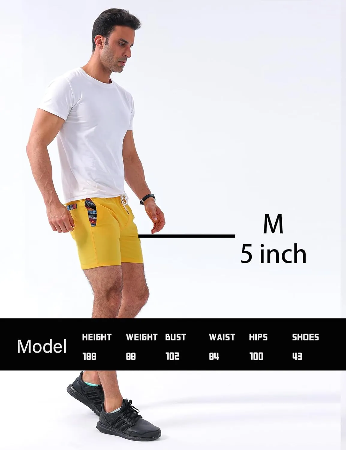 Loopory Mens Casual Shorts-Drawstring Summer Beach Stretch Twill Golf Shorts-Anti-Wrinkle Fabric-5"&7"