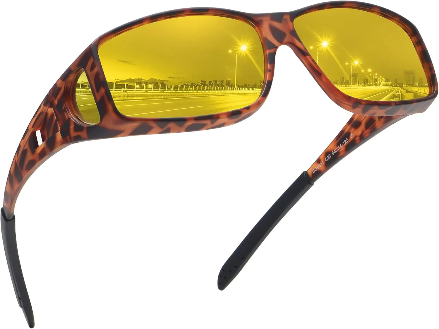 MEETSUN Fit Over Glasses Sunglasses for Men Women,Wrap Around Sunglasses Polarized UV400 Protection