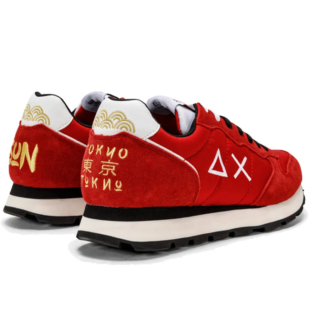 Scarpe Uomo Sun68 Sneakers Tom in Japan Colore Rosso