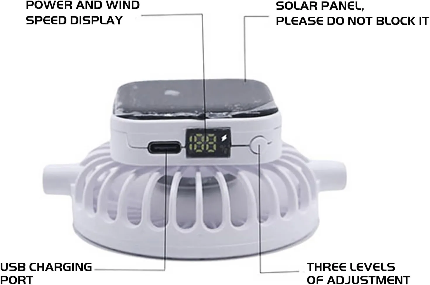 Solar Fan Hat, Mesh Baseball Cap with Solar Fan, Summer UV Protection Sun Hat, Solar Powered/USB Charging Fan Cap