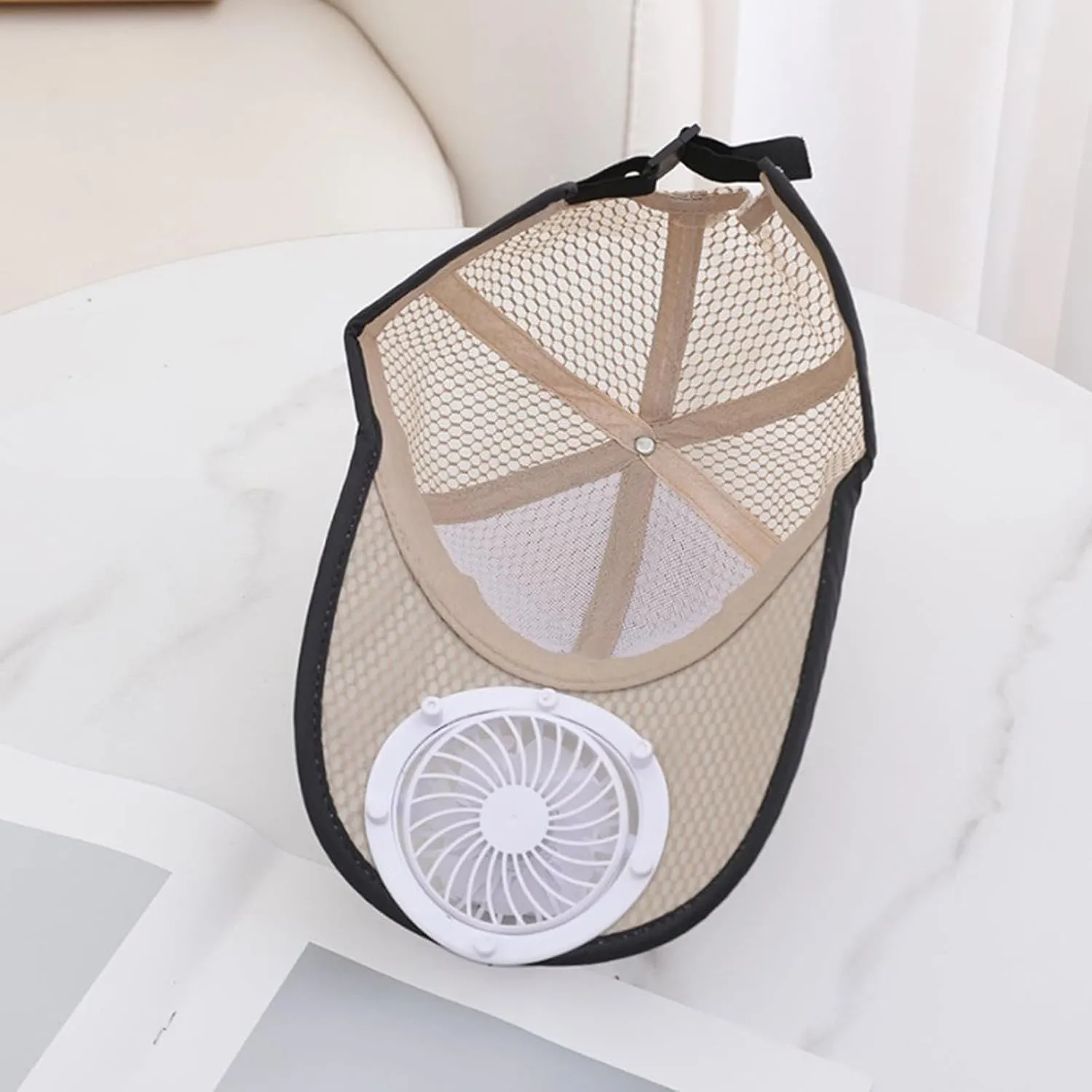 Solar Fan Hat, Mesh Baseball Cap with Solar Fan, Summer UV Protection Sun Hat, Solar Powered/USB Charging Fan Cap