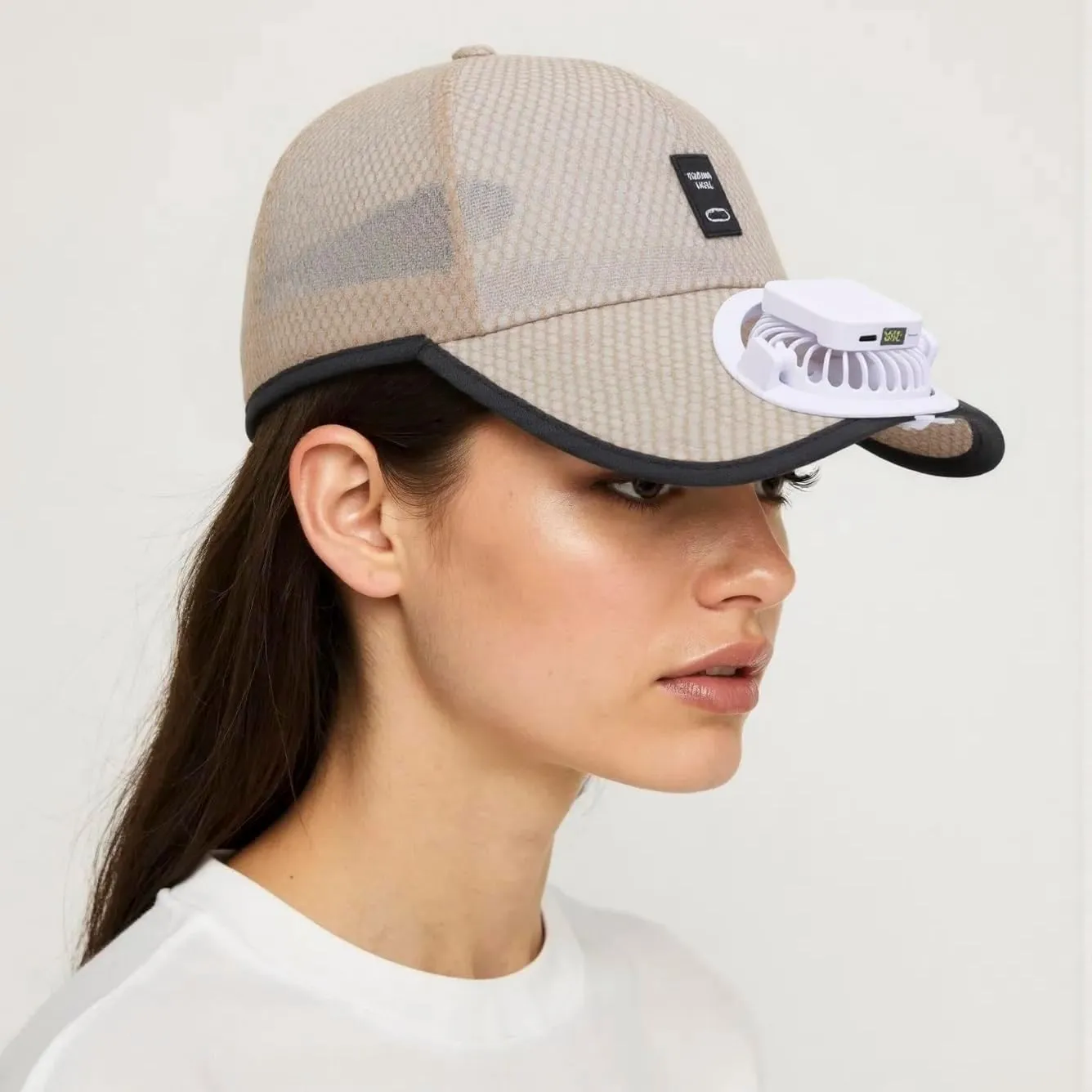 Solar Fan Hat, Mesh Baseball Cap with Solar Fan, Summer UV Protection Sun Hat, Solar Powered/USB Charging Fan Cap
