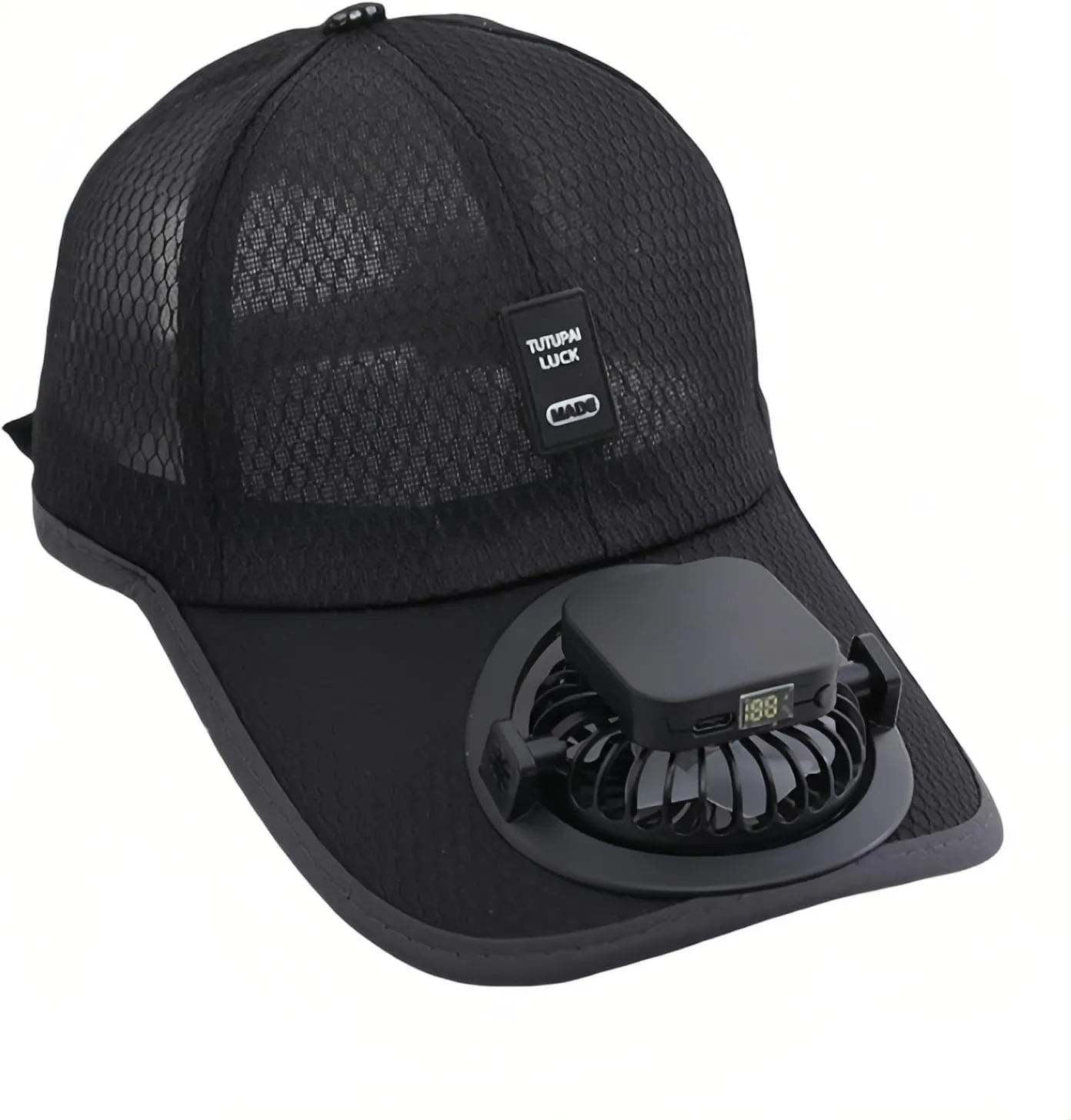 Solar Fan Hat, Mesh Baseball Cap with Solar Fan, Summer UV Protection Sun Hat, Solar Powered/USB Charging Fan Cap