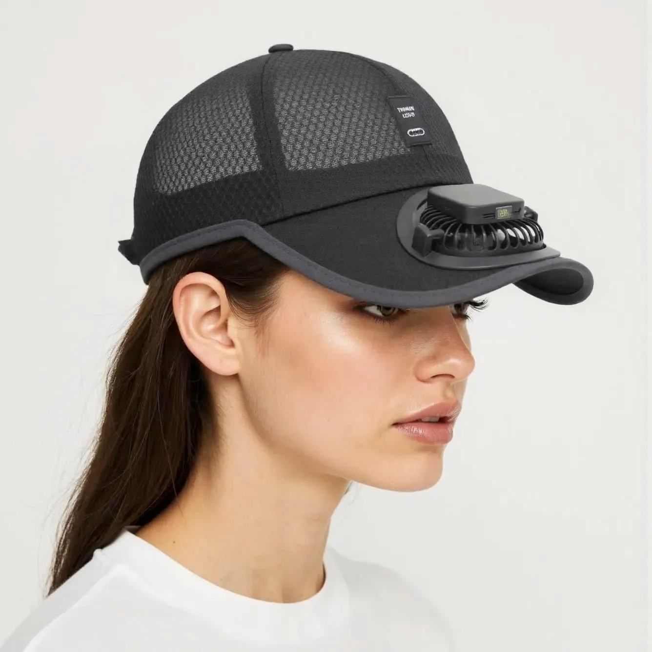 Solar Fan Hat, Mesh Baseball Cap with Solar Fan, Summer UV Protection Sun Hat, Solar Powered/USB Charging Fan Cap