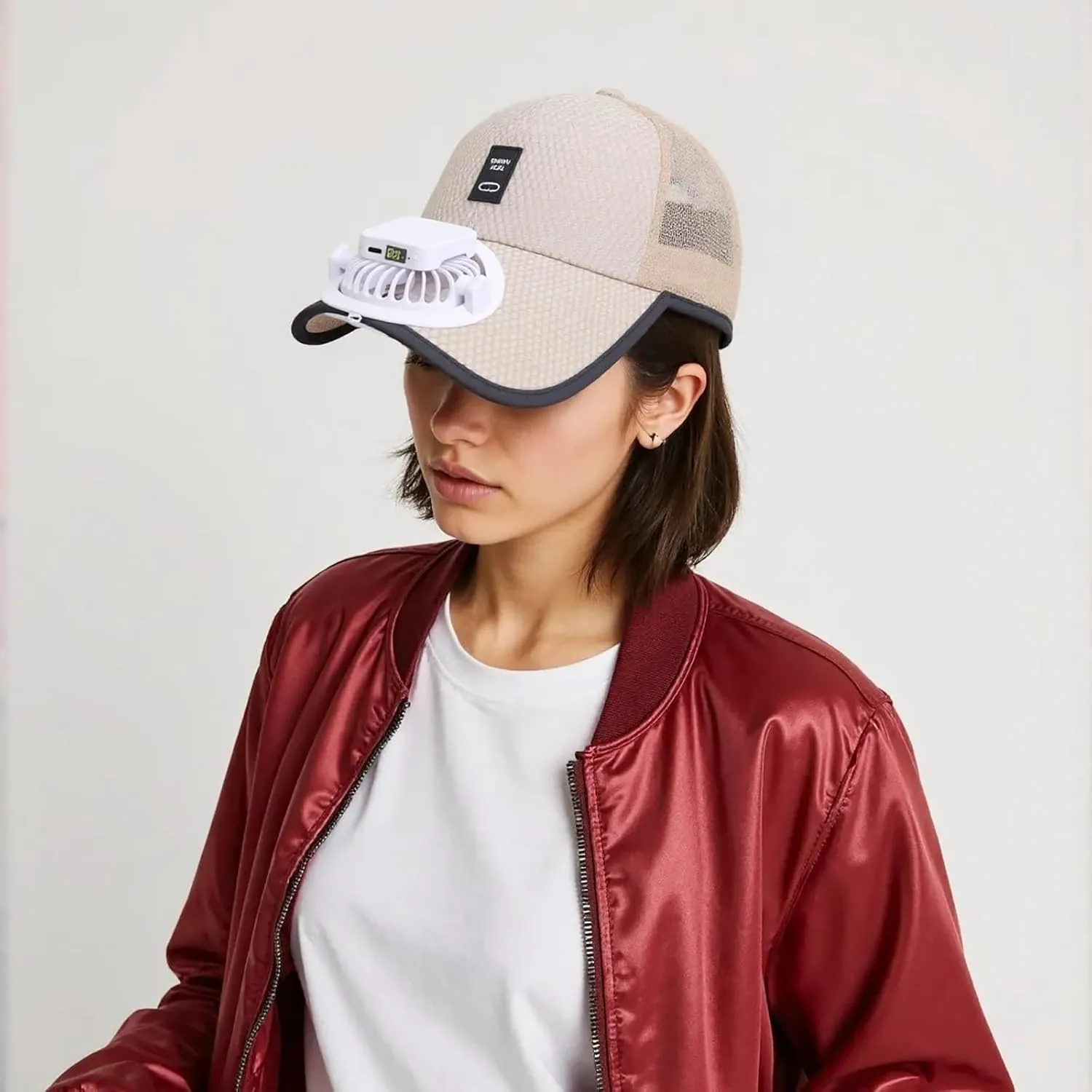 Solar Fan Hat, Mesh Baseball Cap with Solar Fan, Summer UV Protection Sun Hat, Solar Powered/USB Charging Fan Cap